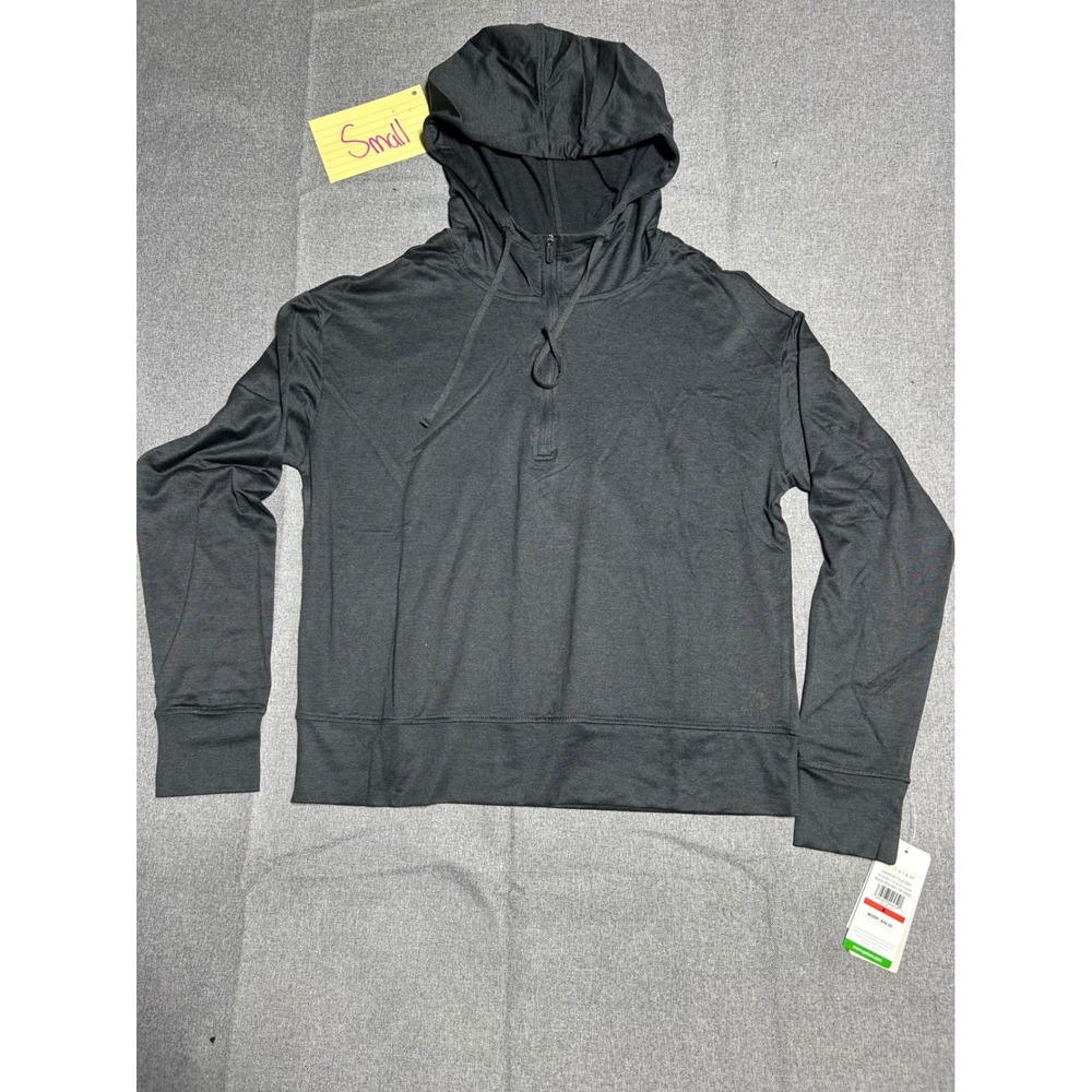 Gaiam Movement 1/2 Zip Hoodie Women S‎ Black Heather Athletic Gorpcore Yoga